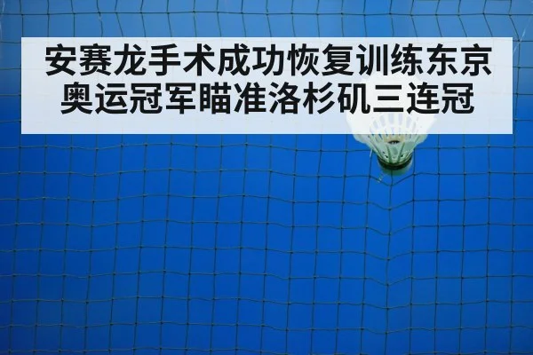 安赛龙手术成功恢复训练东京奥运冠军瞄准洛杉矶三连冠